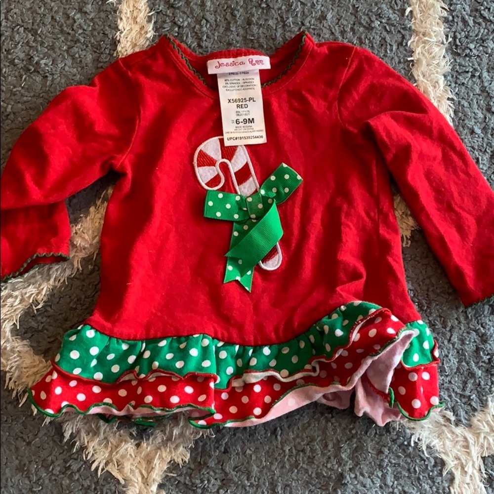 Jessica Ann Christmas Top - 6-9M